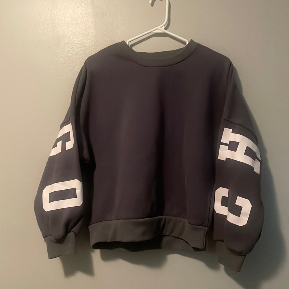 Dark grey sweatshirt